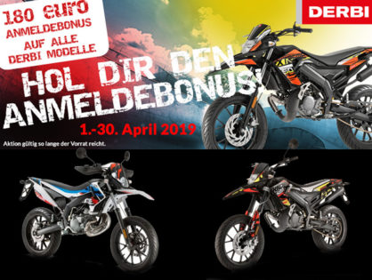 Anmeldeaktion Derbi 50 ccm